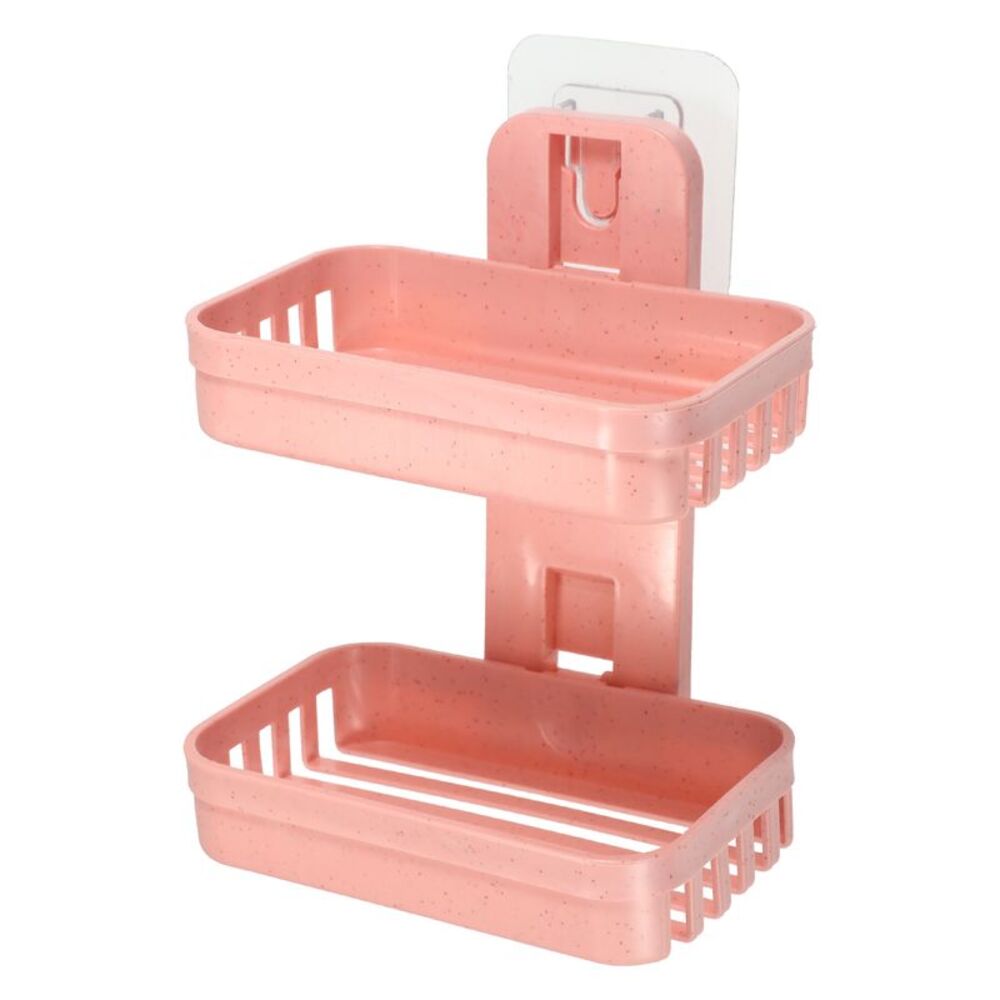1 Pc Soap Dish, Keep Soap Dry,Drill Free Soap Holder,for Home Pink